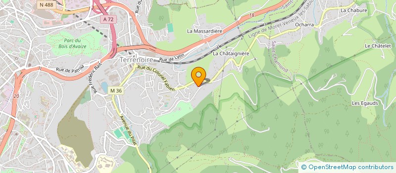 localisation de l'entreprise EOLINAS EOLIENNE INTERNAT ASSO  SAINT-ETIENNE