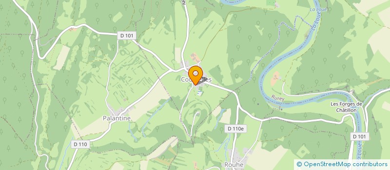 localisation de l'entreprise EOLINE  COURCELLES