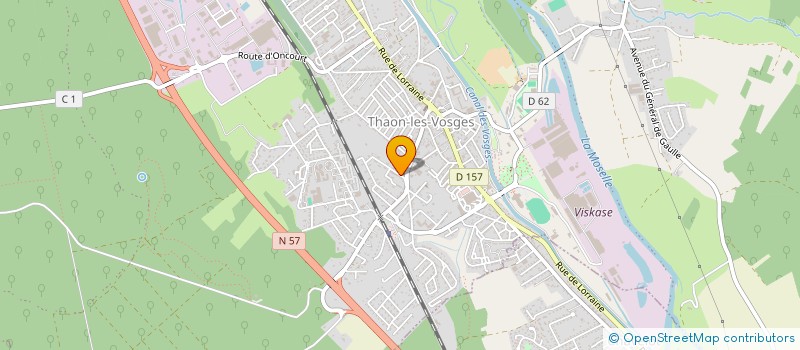 localisation de l'entreprise EOLIS à THAON-LES-VOSGES