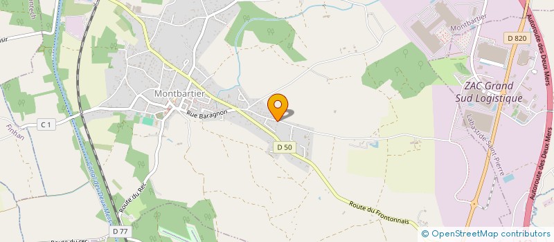 localisation de l'entreprise EOLIS  MONTBARTIER