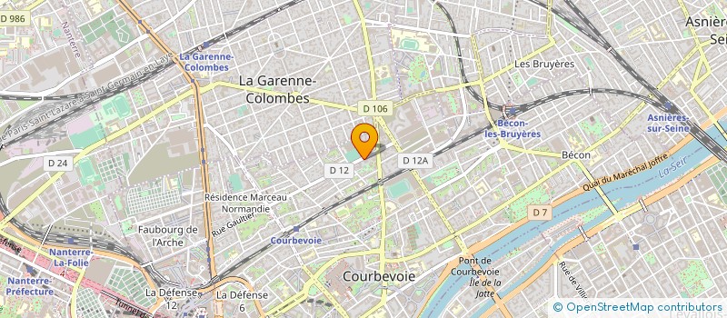 localisation de l'entreprise EOLIS SANTE à COURBEVOIE