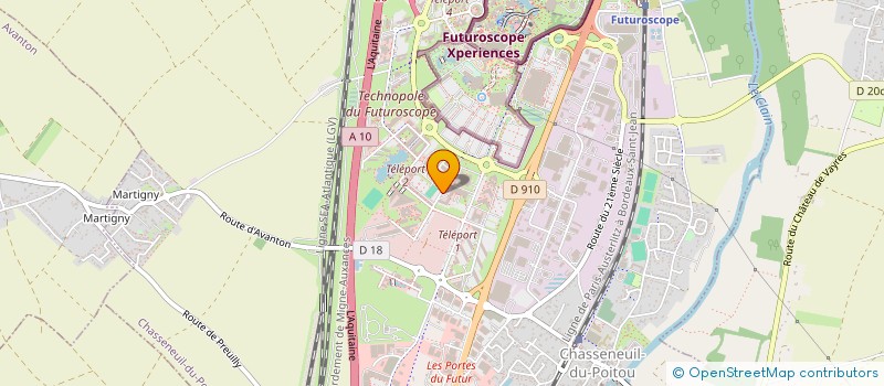 localisation de l'entreprise EOLISE à CHASSENEUIL-DU-POITOU