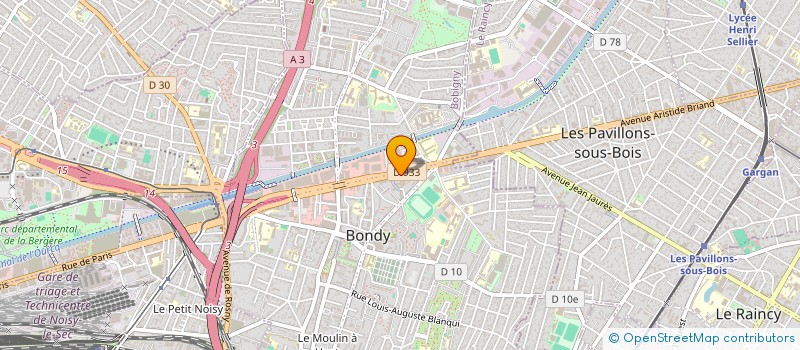 localisation de l'entreprise EOLTEC  BONDY