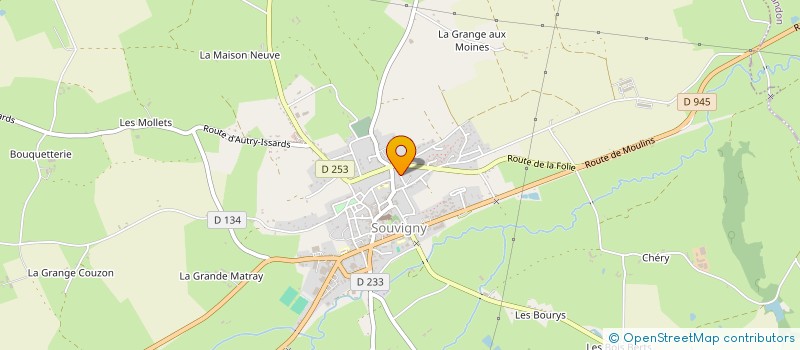 localisation de l'entreprise EOLX  SOUVIGNY