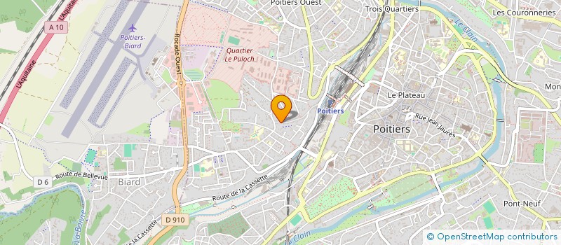 localisation de l'entreprise EOLYDE  POITIERS