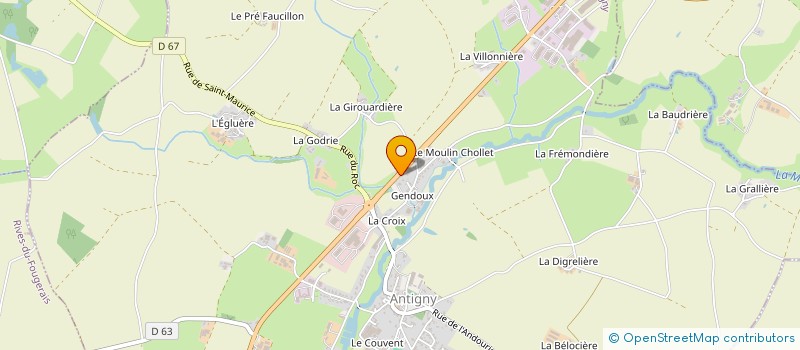 localisation de l'entreprise EOLYS RESSOURCES ET ENERGIES à SAINT-HILAIRE-DE-VOUST