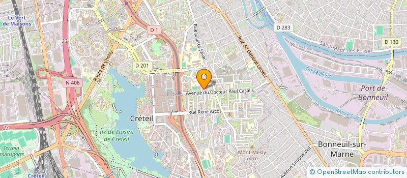 localisation de l'entreprise EOM à CRETEIL
