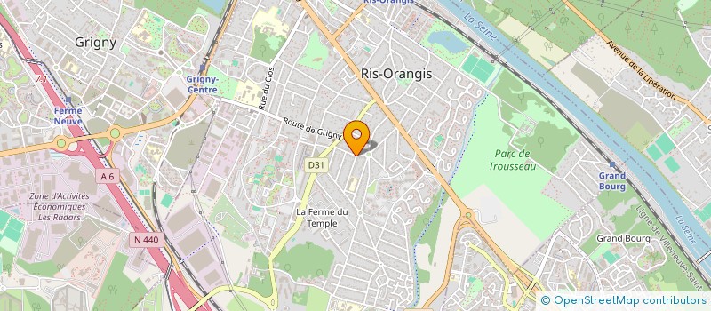 localisation de l'entreprise EOMA TRAITEUR  RIS-ORANGIS