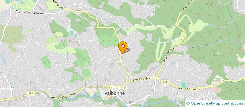 localisation de l'entreprise EOME HOLDING  CHATEAUNEUF-GRASSE