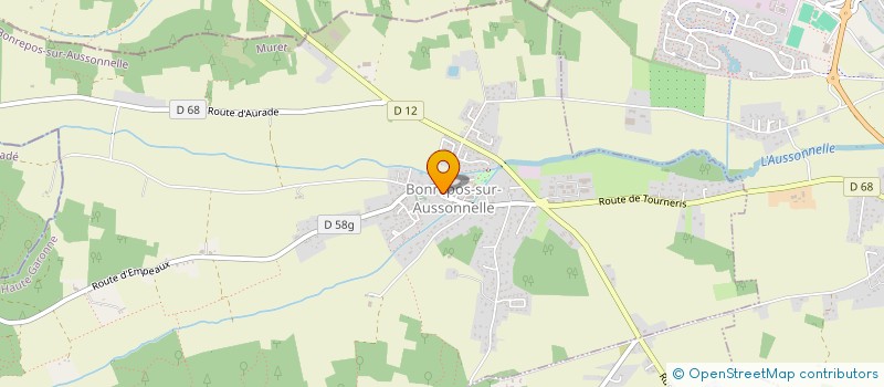 localisation de l'entreprise EON CLIMATISATION à BONREPOS-SUR-AUSSONNELLE