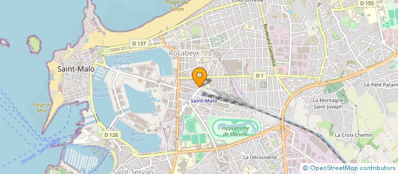 localisation de l'entreprise EON PINSON JOAILLERIE  SAINT-MALO