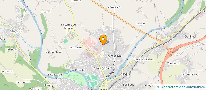 localisation de l'entreprise EOR  PONTIVY