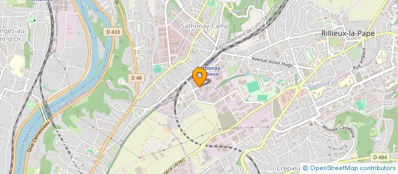 localisation de l'entreprise EOS à RILLIEUX-LA-PAPE