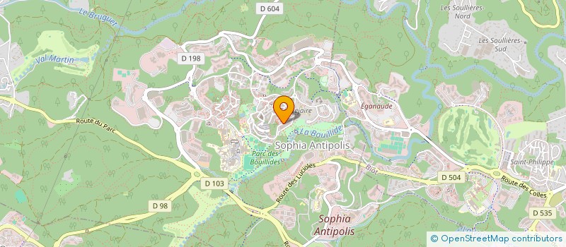 localisation de l'entreprise EOS à VALBONNE