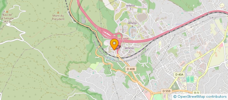 localisation de l'entreprise EOS  LA CIOTAT