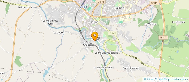 localisation de l'entreprise EOS à BELLAC
