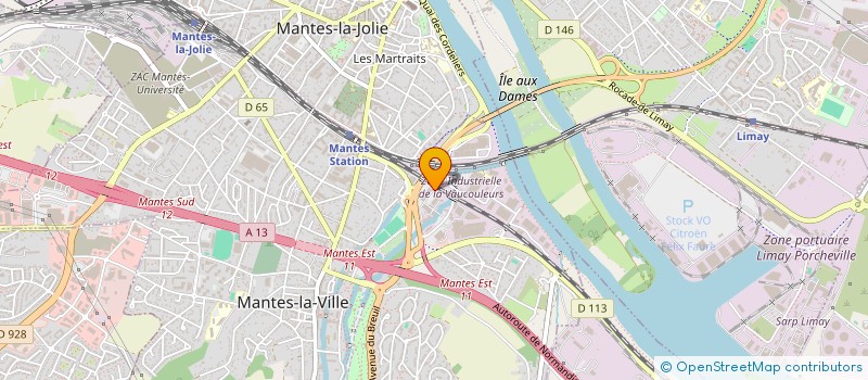 localisation de l'entreprise EOS  MANTES-LA-VILLE