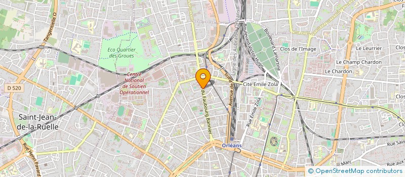 localisation de l'entreprise EOS AMBULANCE à ORLEANS
