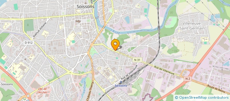 localisation de l'entreprise EOS ARTPROD à SOISSONS