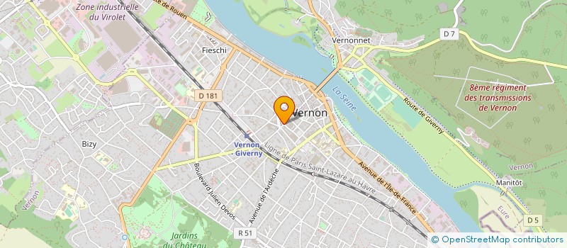 localisation de l'entreprise EOS ASSIST  VERNON