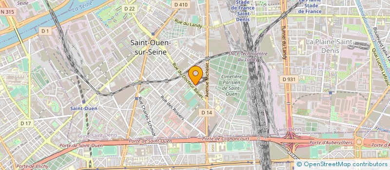 localisation de l'entreprise EOS CONSEIL ET FORMATION à SAINT-OUEN-SUR-SEINE