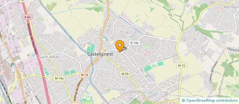 localisation de l'entreprise EOS CONSULTANT  CASTELGINEST