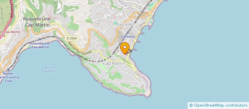 localisation de l'entreprise EOS CREATRICE DE BEAUTE à ROQUEBRUNE-CAP-MARTIN