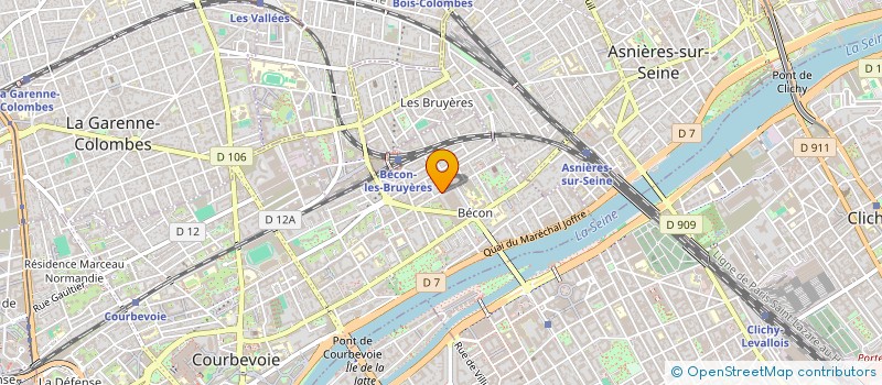 localisation de l'entreprise EOS DEVELOPPEMENT à COURBEVOIE