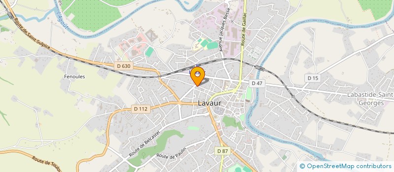 localisation de l'entreprise EOS (ECOLE,ORIENTATION,SOUTIEN) à LAVAUR