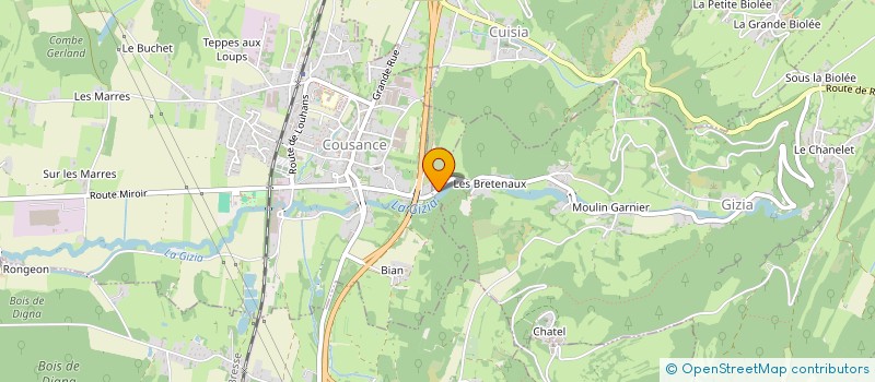 localisation de l'entreprise EOS ECOSYSTEMES  GIZIA