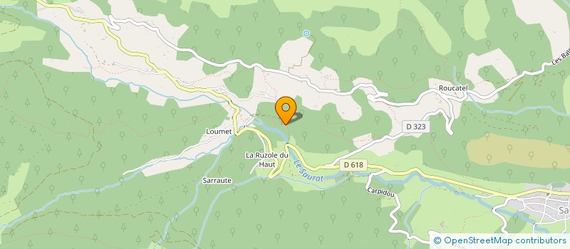 localisation de l'entreprise EOS EXPERTISES à SAURAT