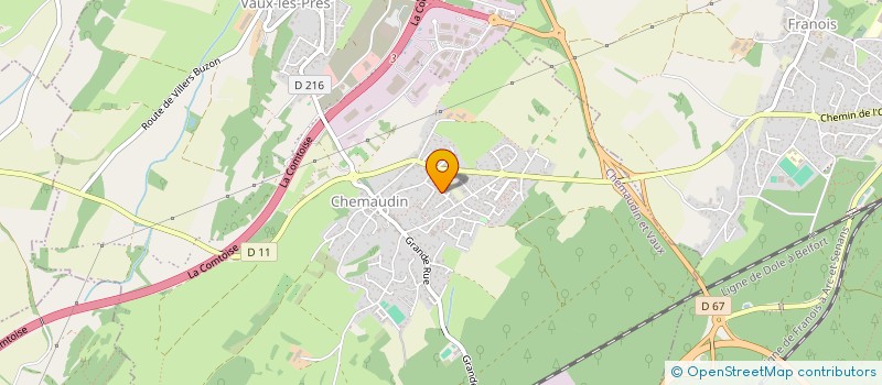 localisation de l'entreprise EOS IRIS  CHEMAUDIN ET VAUX