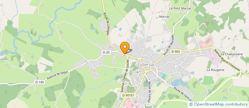 localisation de l'entreprise EOS LALLIAS  LUBERSAC