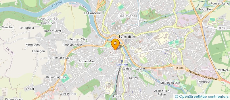 localisation de l'entreprise EOS/SFO PHOTONICS BRETAGNE STUDENT CLUB  LANNION