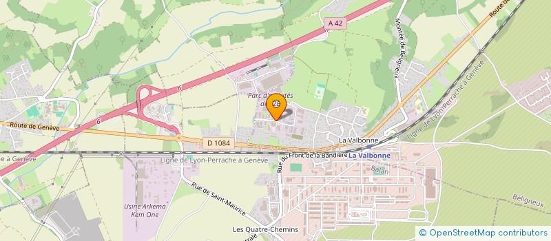 localisation de l'entreprise EOSENERGIES  BELIGNEUX