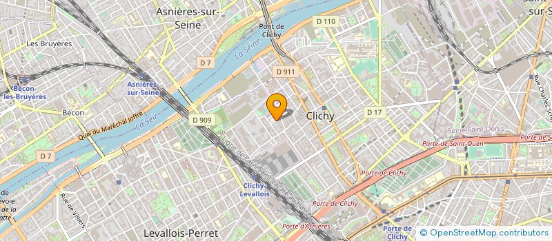 localisation de l'entreprise EOSPHOROS à CLICHY