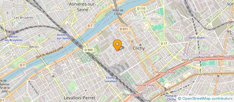 localisation de l'entreprise EOTELE à CLICHY
