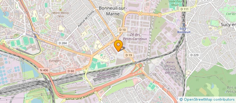 localisation de l'entreprise EOTH à BONNEUIL-SUR-MARNE
