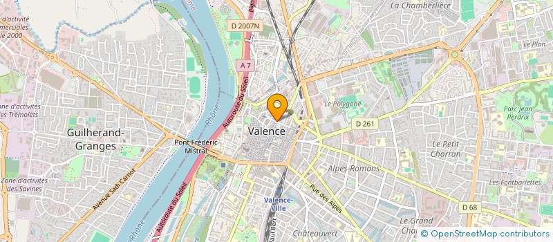 localisation de l'entreprise EOVI SUD REASSURANCE à VALENCE