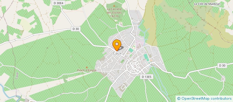 localisation de l'entreprise EOZ  CAUX