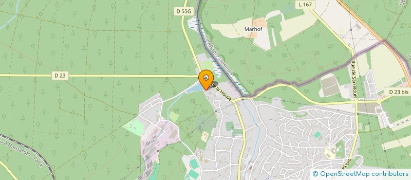 localisation de l'entreprise EOZ  CREUTZWALD