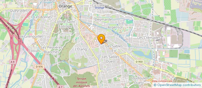 localisation de l'entreprise EP 84  ORANGE