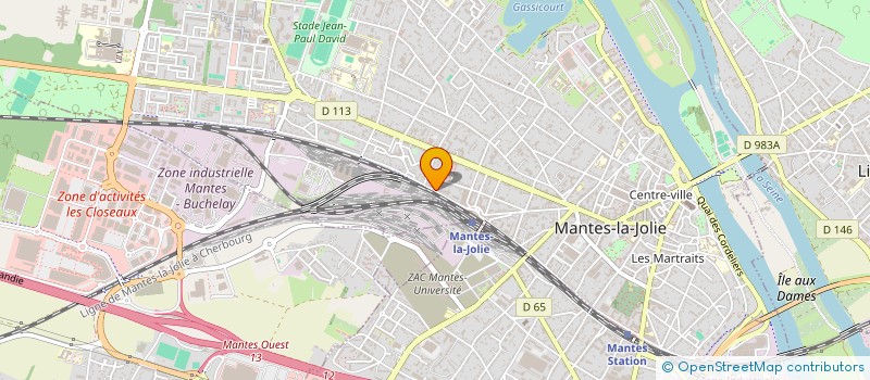 localisation de l'entreprise EP  MANTES-LA-JOLIE