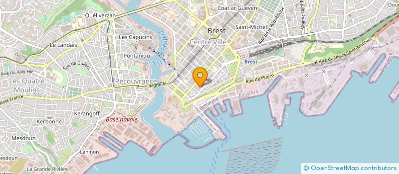 localisation de l'entreprise EP & ASSOCIES à BREST