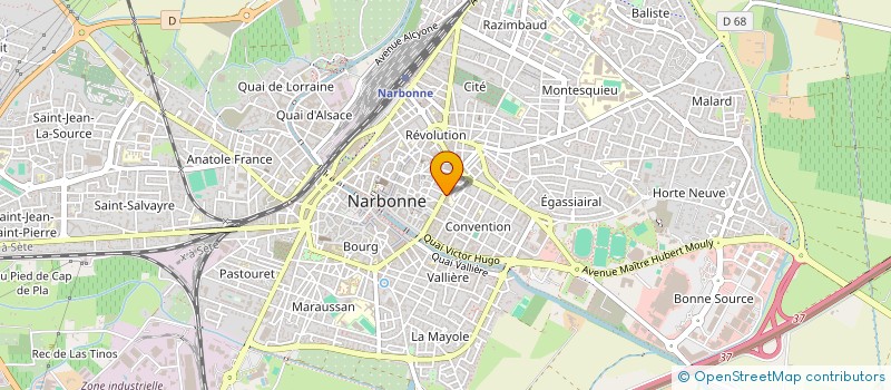 localisation de l'entreprise EP COIFFURE à NARBONNE