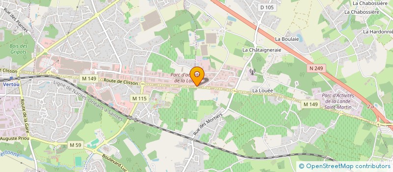 localisation de l'entreprise EP COIFFURE POLE SUD à BASSE-GOULAINE