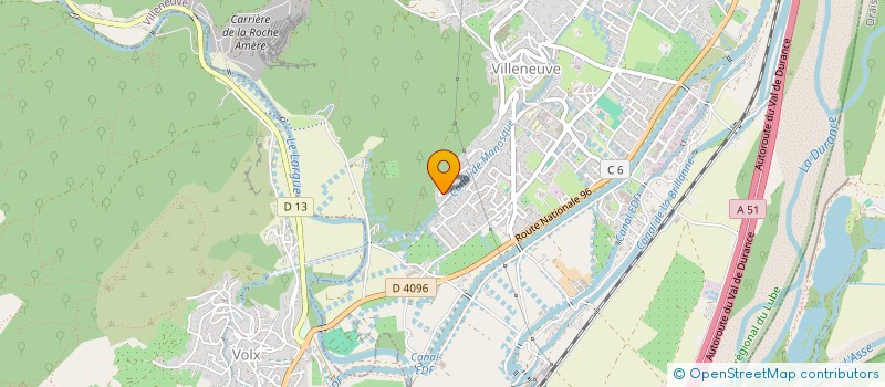 localisation de l'entreprise EP COMMERCE  VILLENEUVE