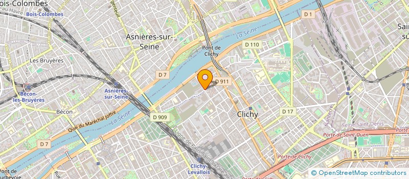 localisation de l'entreprise EP CONSEIL à CLICHY