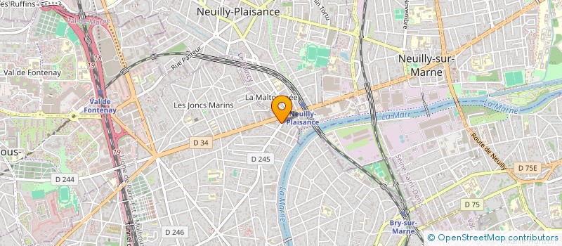 localisation de l'entreprise EP CONSEIL IT  LE PERREUX-SUR-MARNE