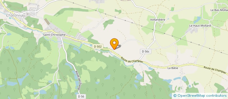 localisation de l'entreprise EP CONSTRUCTION  CHATONNAY